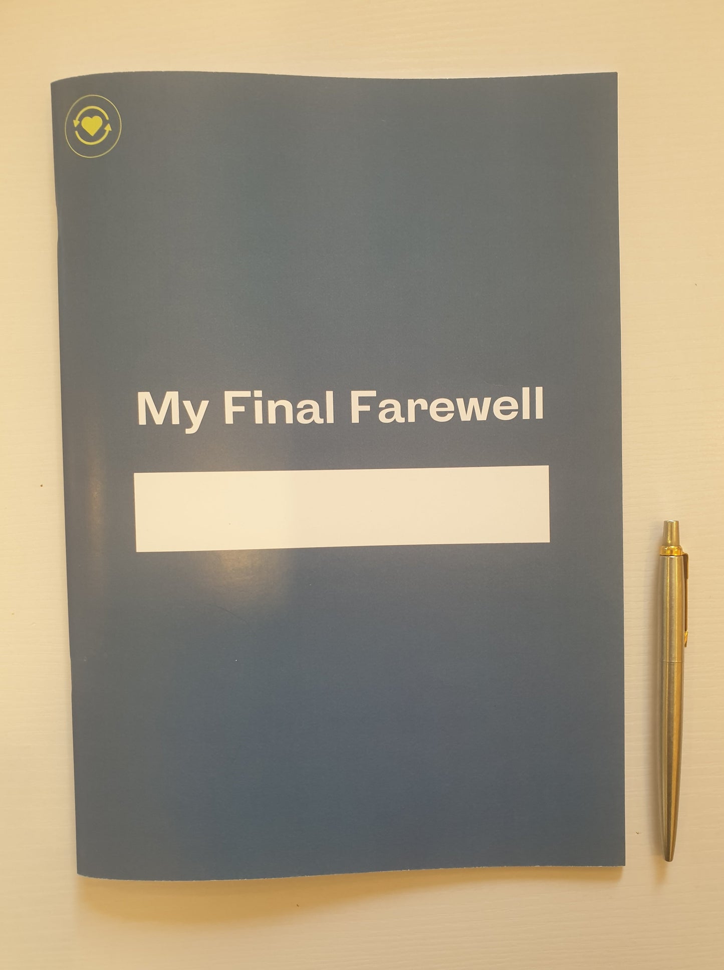 My Final Farewell Simply Blue Printed