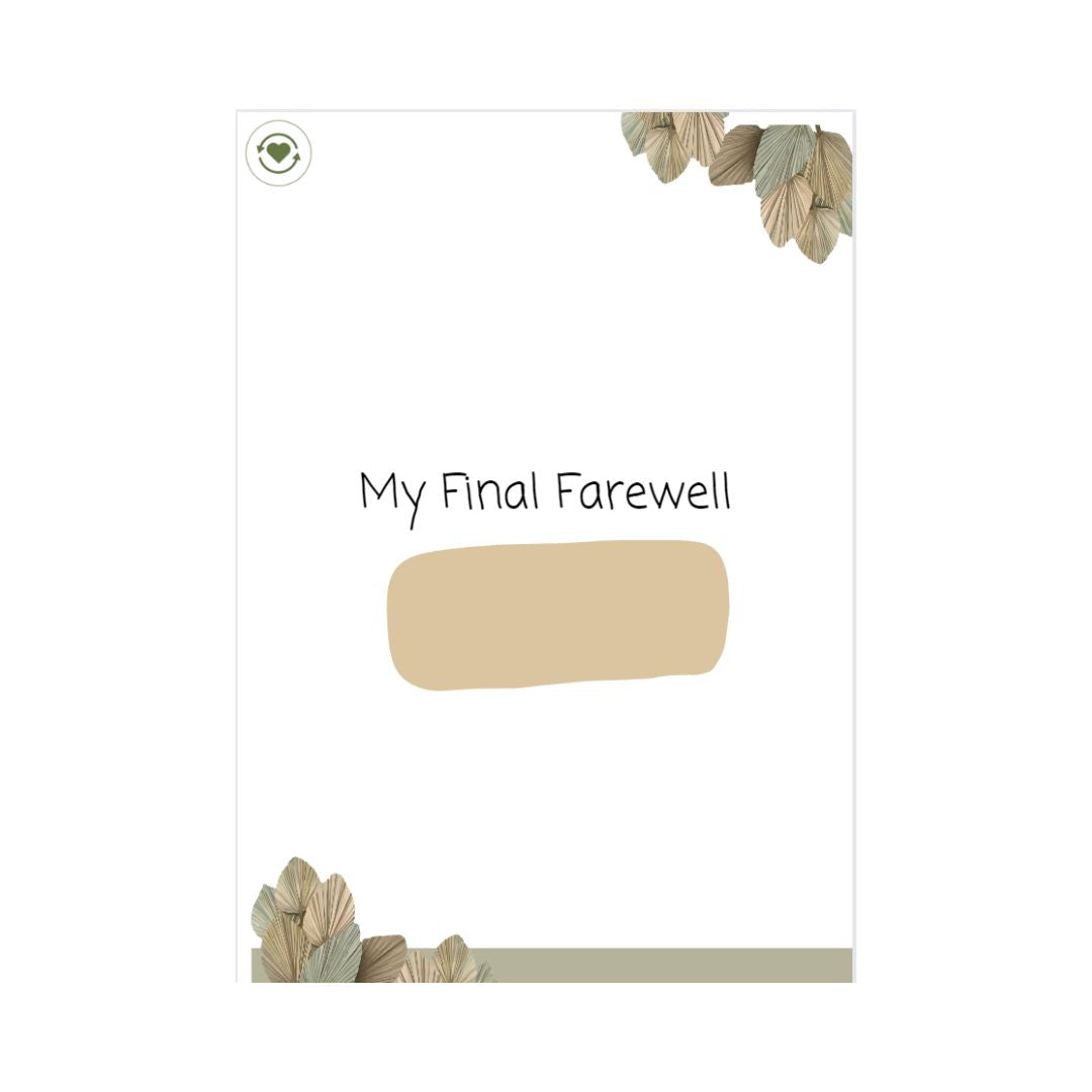 My Final Farewell Floral Graphic Digital