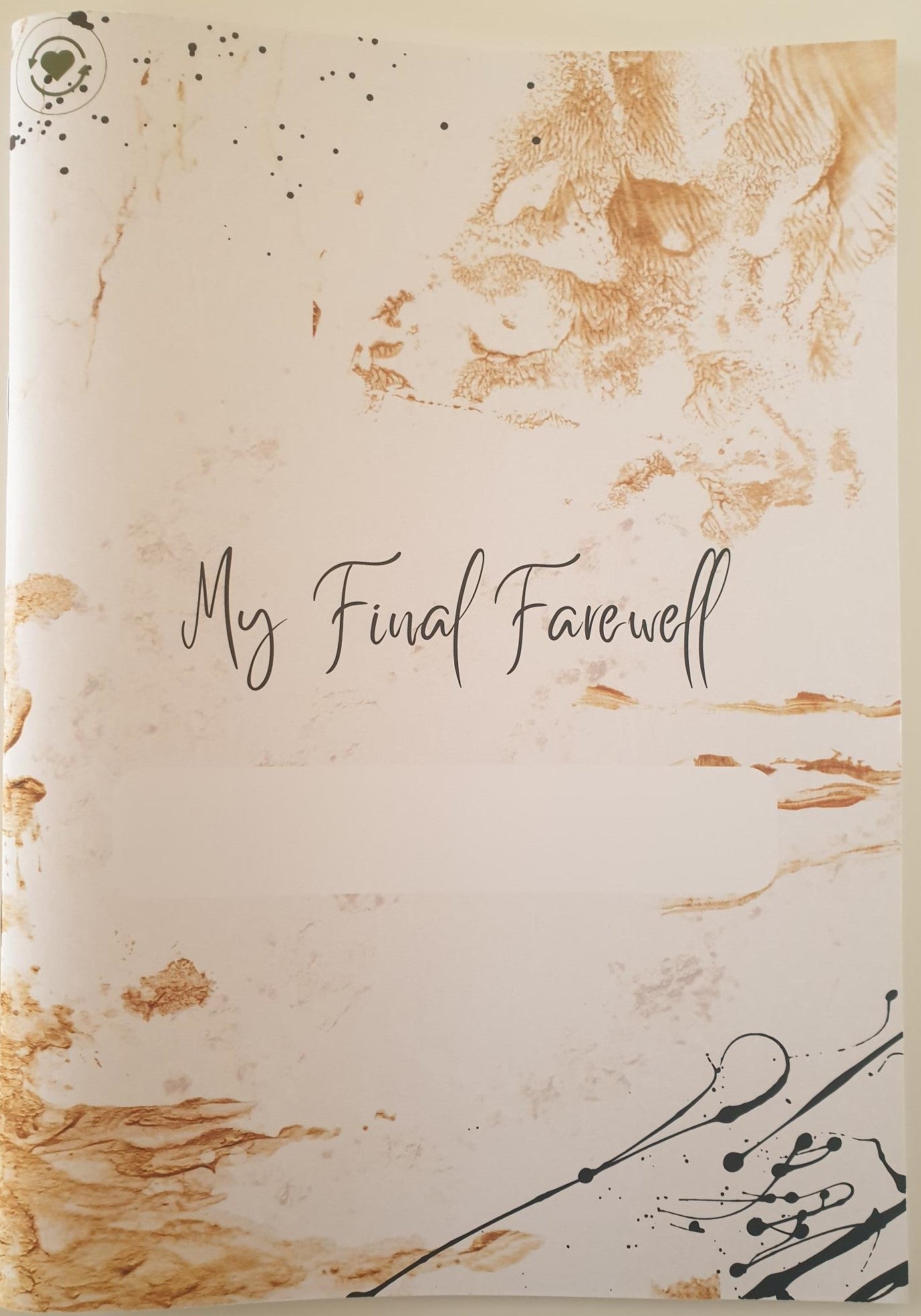 My Final Farewell Gold Elegance Printed