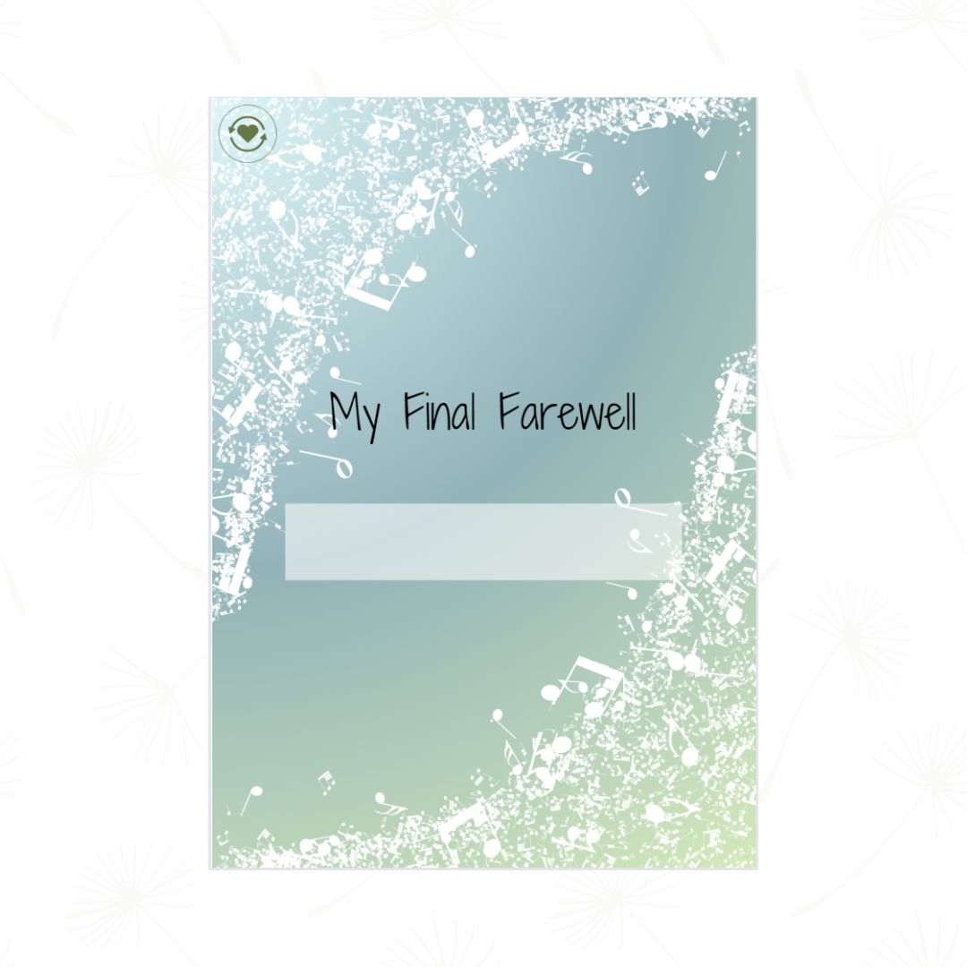 My Final Farewell Musical Blue Printed