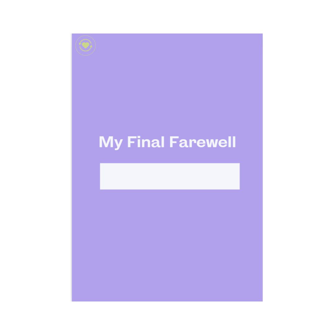 My Final Farewell Simply Purple Printed